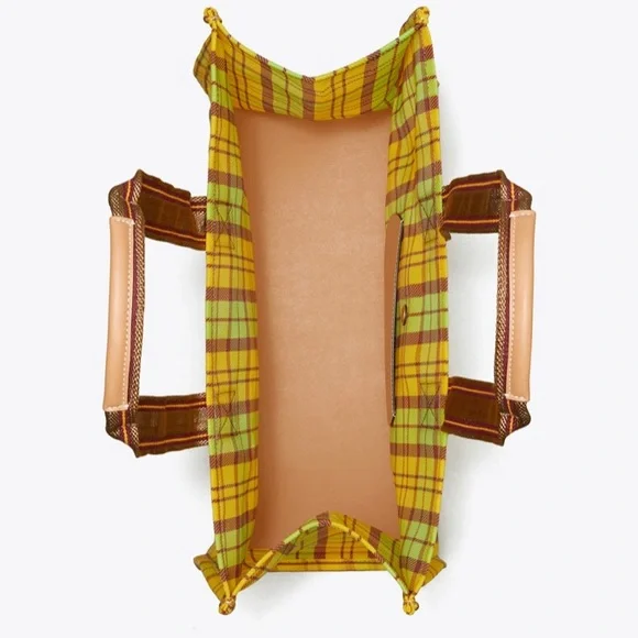 Authentic TORY BURCH Leather/Mesh Logo tote - Picture 14 of 14